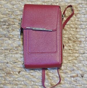 🛍 Chic Red & Gold Crossbody Bag